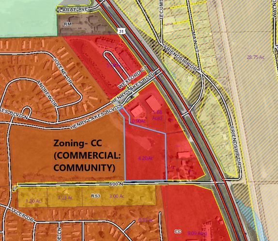 Commercial Land for Development: 2401 Henry Lakes Blvd, Columbus, IN 47201